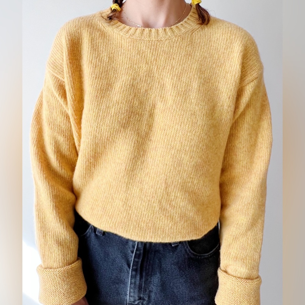 SOLD— Acne Studios peele knit sweater in mustard